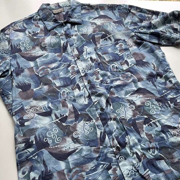 Vintage Triumph of California Disco Button Front Mens L - Picture 3 of 7